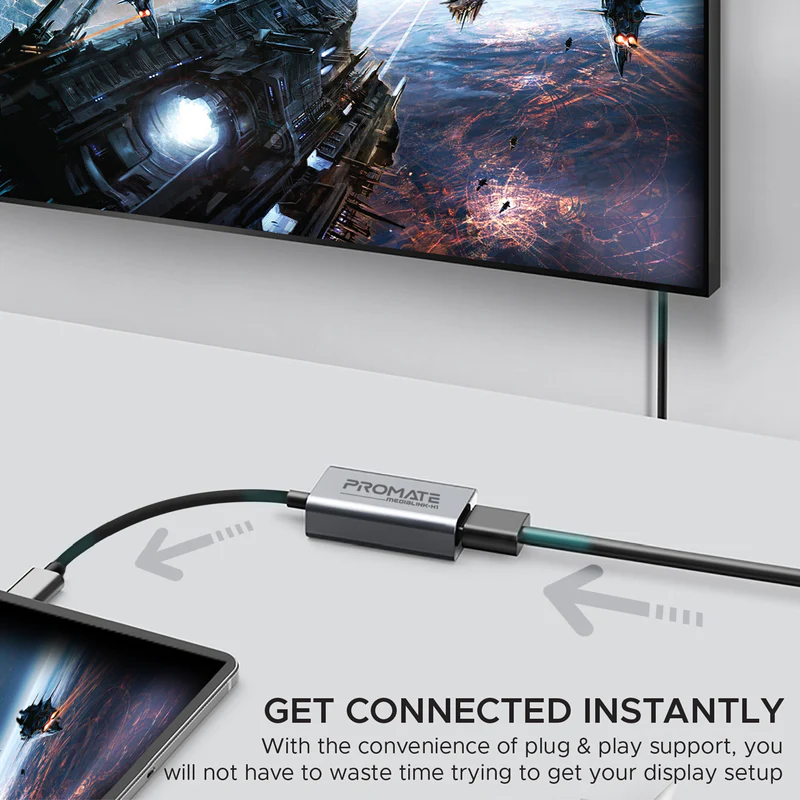PROMATE MEDIALINK-H1 High Definition USB-C to HDMI Adapter PROMATE MEDIALINK-H1 High Definition USB-C to HDMI Adapter